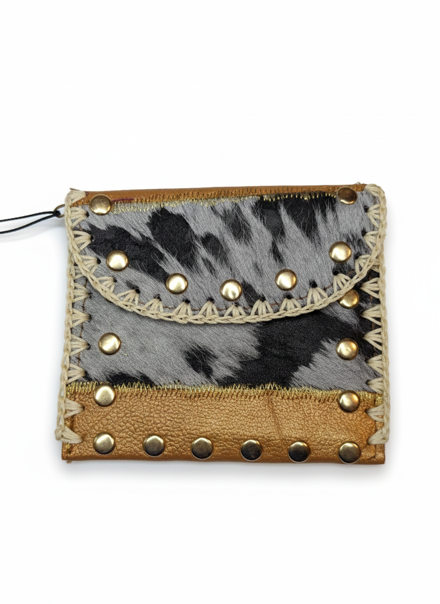 MONEDERO "LEOPARDO DORADO"