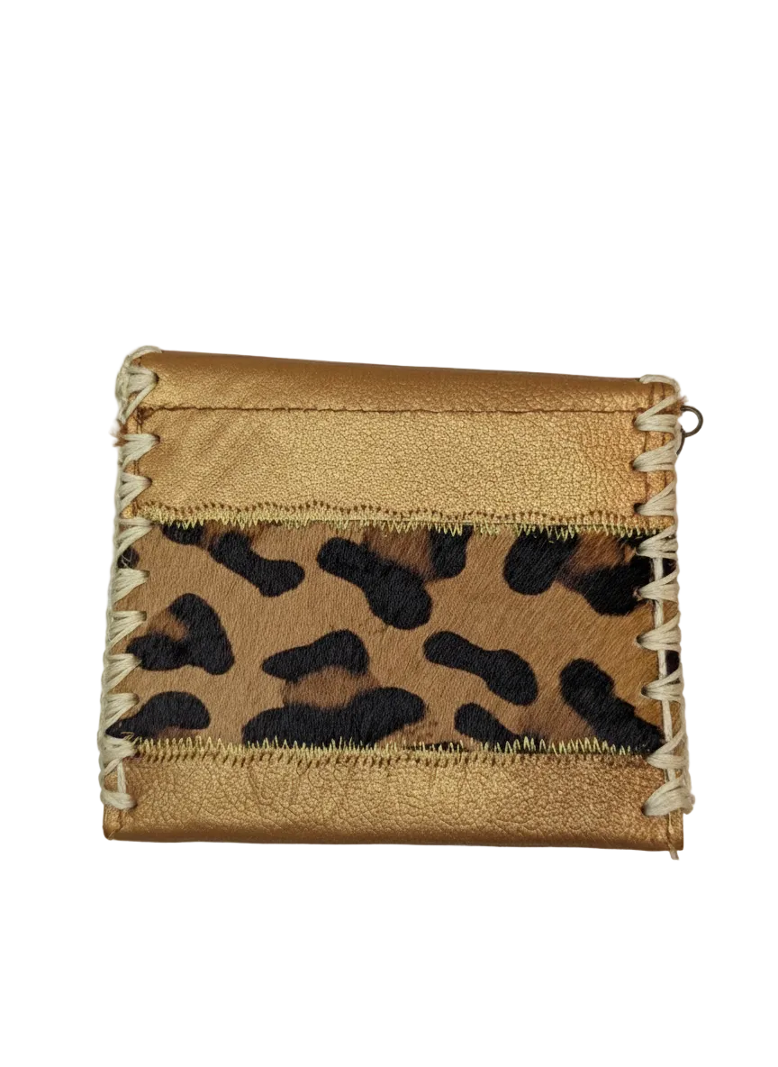 MONEDERO "LEOPARDO DORADO"