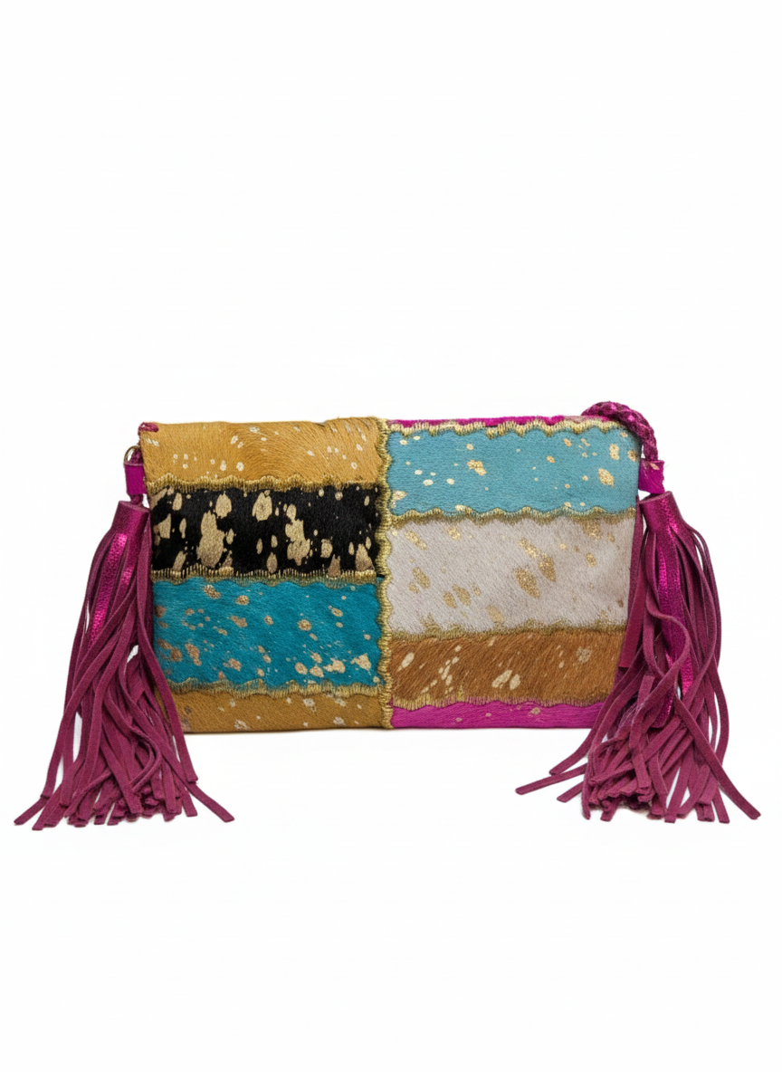 BOLSO BANDOLERA "FUCSIA DE ORO"
