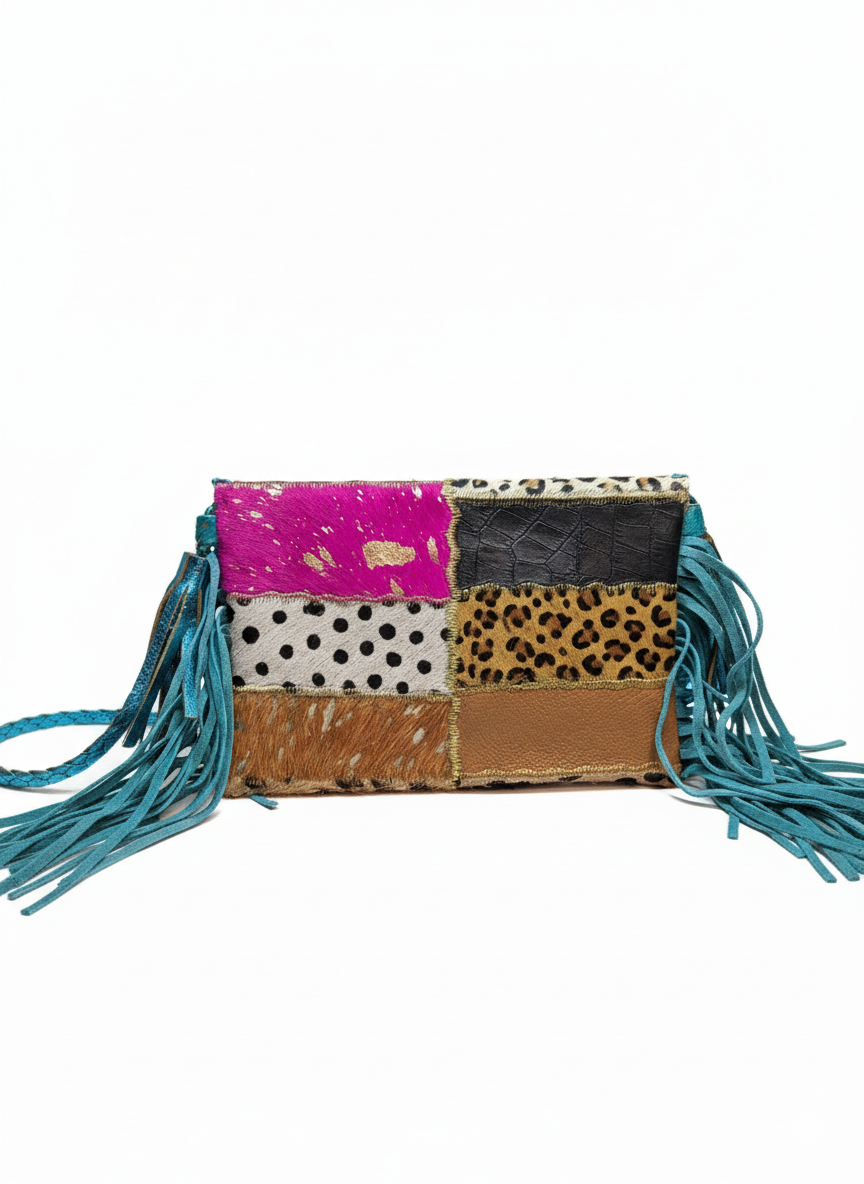 BOLSO BANDOLERA "CORAZÓN SAGRADO TURQUESA"