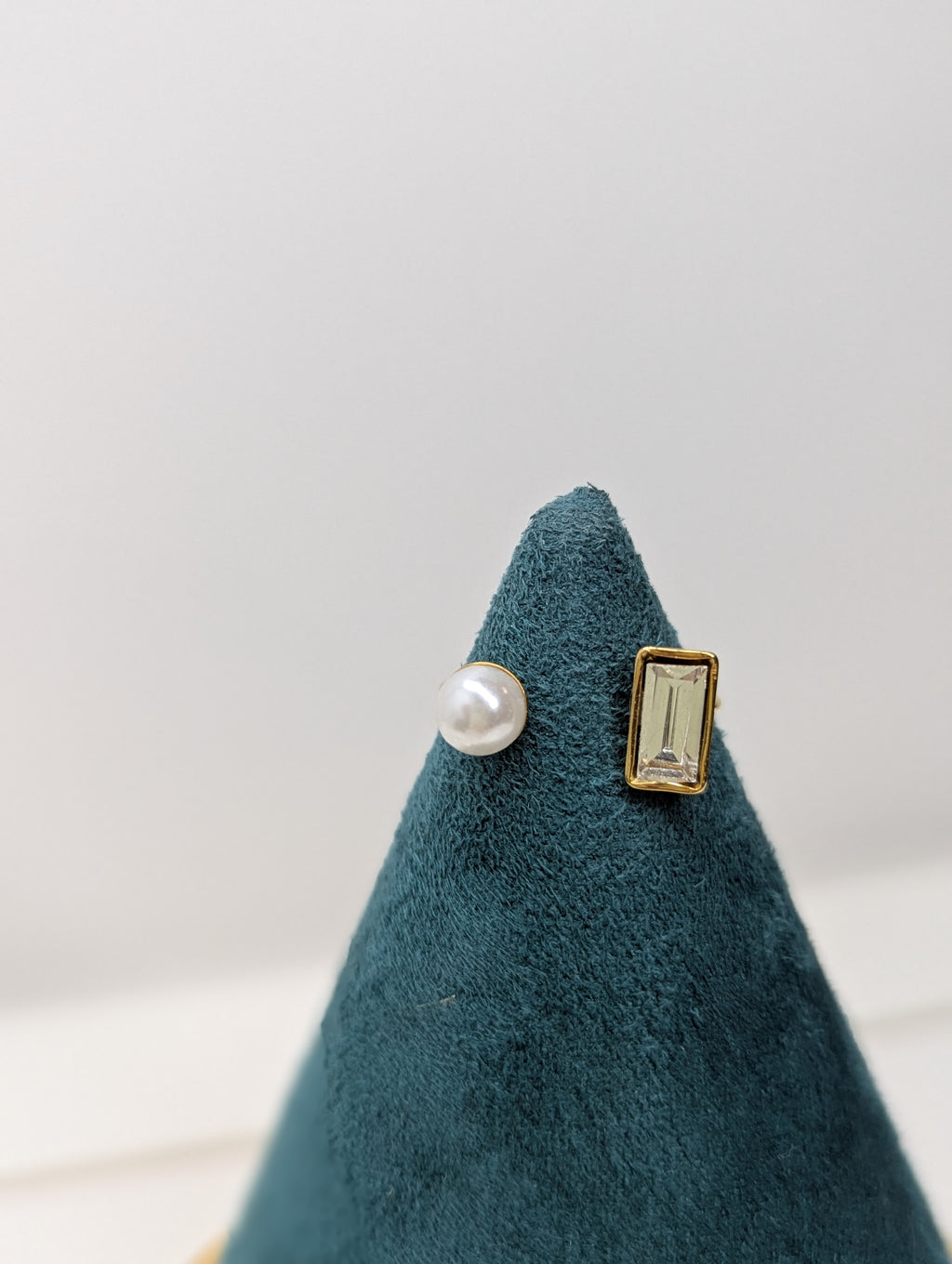 🌙 ANILLO LUNA Y CRISTAL ✨